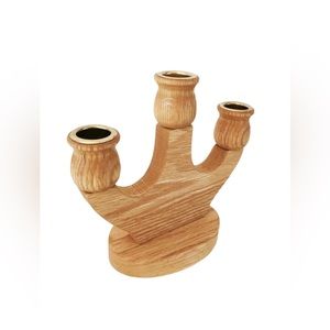 🍒Gift with 3+ items purchased🍒 Handcrafted artisan Wood Candle Holders